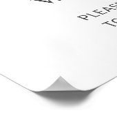 Rustic Olive Greenery Vrijgezellenfeest Bedankt vo Poster (Hoek)