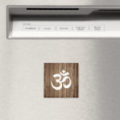 Rustic Om Symbol Magnet (Insitu (Vaatwasser))