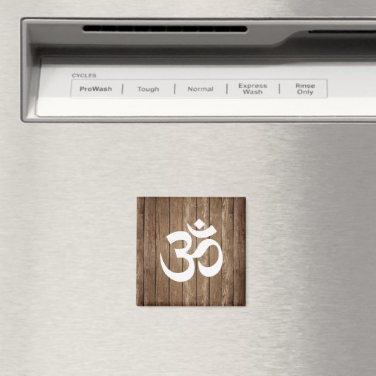 Rustic Om Symbol Magnet (Insitu (Vaatwasser))