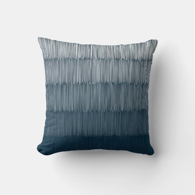 Rustic Ombre Navy Kussen (Voorkant)