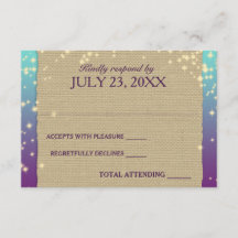 Rustic Ombre' Sparkle Wedding Reactie