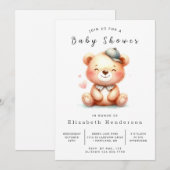 Rustic Online Beer Baby shower Kaart (Voorkant / Achterkant)