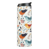 Rustic Orange And Blue Bird Garden Thermosbeker (Gedraaid links)