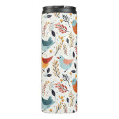 Rustic Orange And Blue Bird Garden Thermosbeker (Achterkant)