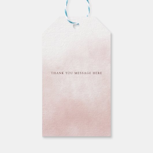 Rustic Orange Floral Fall Bridal Shower  Cadeaulabel (Achterkant)