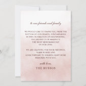 Rustic Orange Floral Fall Wedding  Bedankkaart (Achterkant)