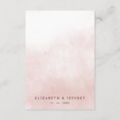 Rustic Orange Floral Fall Wedding Informatiekaartje (Achterkant)