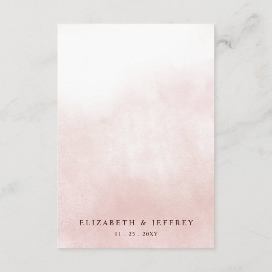 Rustic Orange Floral Fall Wedding Informatiekaartje (Achterkant)