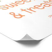 Rustic Orange Grove "Sweets & Treats" Sign Poster (Hoek)