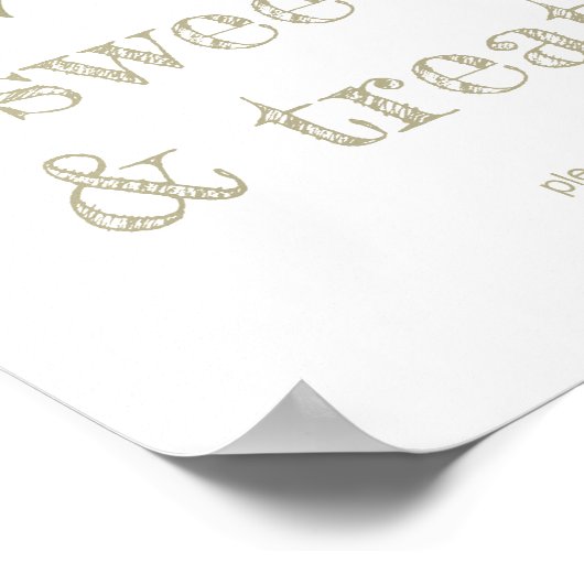 Rustic Orange Grove "Sweets & Treats" Sign Poster (Hoek)