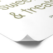 Rustic Orange Grove "Sweets & Treats" Sign Poster (Hoek)