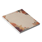 Rustic Oranje Afrikaantje Takenlijst Natuur Botani Notitieblok (Schuin)