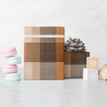 Rustic Oranje Bruin Woestijnzand Geruite Patroon