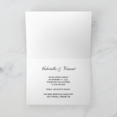 Rustic Oranje Daisy Woodland Wedding Save the Date Aankondiging (Binnen)