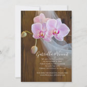 Rustic Orchid Country Wedding Save the Date (Voorkant)