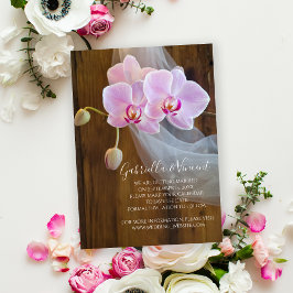 Rustic Orchid Country Wedding Save the Date