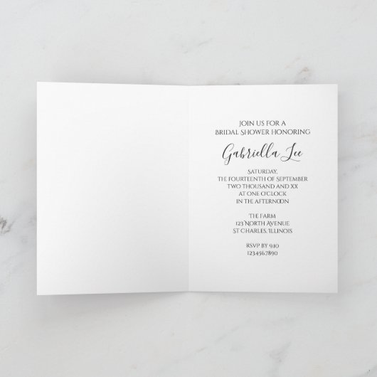 Rustic Orchid Elegance Bridal Shower (Binnen)