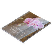 Rustic Orchid Elegance Country Barn Wedding Guest Notitieboek (Linkerzijde)