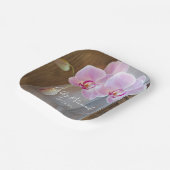 Rustic Orchid Elegance Country Barn Wedding Papieren Bordje (Gebogen)