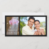 Rustic Orchid Elegance Country Weddenschap Bedankt (Voorkant)