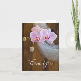 Rustic Orchid Elegance Country Weddenschap Bedankt