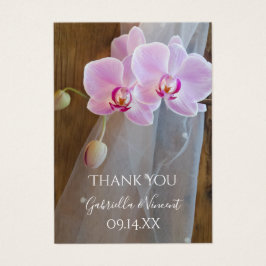 Rustic Orchid Elegance Country Weddenschap Favor T Visitekaartje