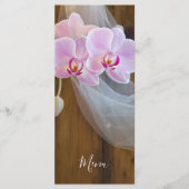 Rustic Orchid Elegance Country Wedding Menu (Voorkant)