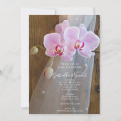 Rustic Orchid Elegance Ranch Wedding Uitnodiging (Voorkant)
