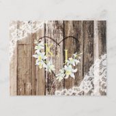 Rustic Orchid Wood Lace-accommodatiekaart Informatiekaartje (Achterkant)
