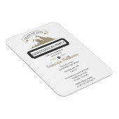 Rustic Outdoor Mountain Theme Graduation Party Magneet (Rechterzijde)