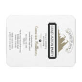 Rustic Outdoor Mountain Theme Graduation Party Magneet (Horizontaal)