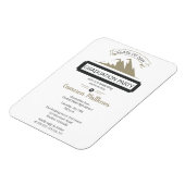 Rustic Outdoor Mountain Theme Graduation Party Magneet (Linkerzijde)