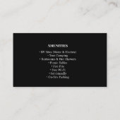 Rustic Outdoor RV Park Campground Design Visitekaartje (Achterkant)