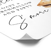 Rustic Outdoor S'more Wedding Sign Poster (Hoek)