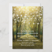 Rustic Outdoor Woodland Wedding Kaart (Voorkant)