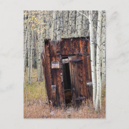 Rustic Outhouse in de Aspen St Elmo Colorado Briefkaart