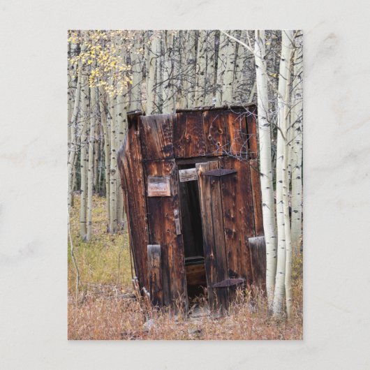 Rustic Outhouse in de Aspen St Elmo Colorado Briefkaart (Voorkant)