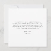 Rustic Overlay Foto Vrijgezellenfeest Script Bedankkaart (Achterkant)