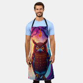 Rustic Owl Art: Earth Tone Woodland Schort (Gedragen)