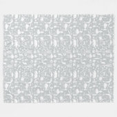 Rustic Owl Beer Deer Fox Woodland Createpatroon Fleece Deken (Voorkant (Horizontaal))