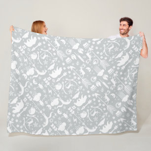 Rustic Owl Beer Deer Fox Woodland Createpatroon Fleece Deken