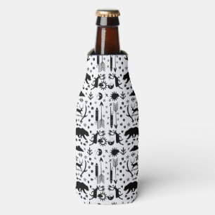 Rustic Owl Beer Deer Fox Woodland Createpatroon Flesjeskoeler