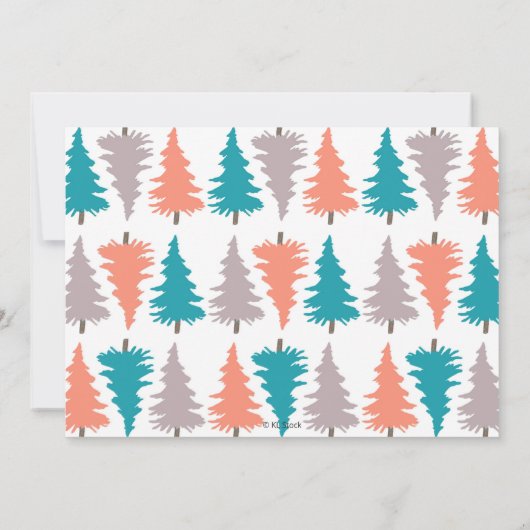 Rustic Owl Forest Kids Birthday Party Kaart (Achterkant)