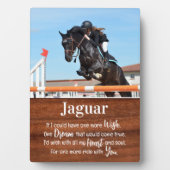Rustic Paard Monument Paard Herinnering Foto Fotoplaat (voorkant)