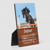 Rustic Paard Monument Paard Herinnering Foto Fotoplaat (Zijkant)