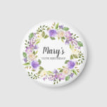 Rustic Paars Floral 70th Birthday Favor Magneet<br><div class="desc">Paarse en ivoorwitte rozen creëer een prachtig rustige florale kreet. De naam van de verjaardagsvrouw wordt geschreven in een grote manuscriptdoopvont. De 70e verjaardag is hieronder. Dit artikel maakt deel uit van het Rustic Paarse Floral Botanical 70th Birthday collectie. Het bevat vele DIY sjablonen die u snel uitnodigingen en partijbenodigdheden...</div>