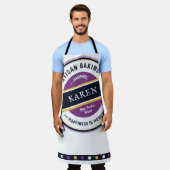 Rustic Paars Marine Ambachtelijke Hipster Schort (Gedragen)