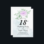Rustic Paars Roos Leaves Greenery 18th Birthday Kaart<br><div class="desc">Dit Robuuste Paarse Roos laat de 18de verjaardag van Greenery een perfecte Sjabloon van de "18de verjaardag van Uitnodigingen"die u kunt aanpassen om uw kleuren, stijlen en thema's aan te passen. Creëer uw perfecte uitnodiging met deze vooraf ontworpen Sjablonen, kunt u het gemakkelijk personaliseren om uniek van u te zijn....</div>