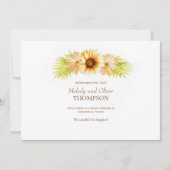 Rustic Painted Sunflower Aankondiging (Voorkant)