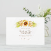 Rustic Painted Sunflower Aankondiging (Staand voorkant)